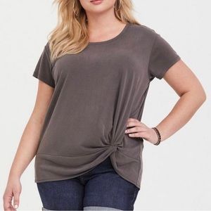 Torrid Knit Cupro Knit Front Tee